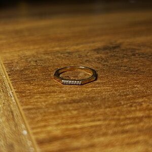 Pandora 14k Gold Shine Multifaceted Ring- Sz 4.5